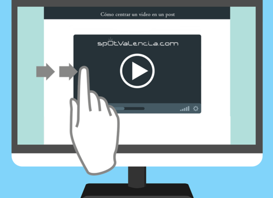 como centrar un video en un post