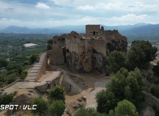 Castillo Montesa grabación realizada con drones en Valencia