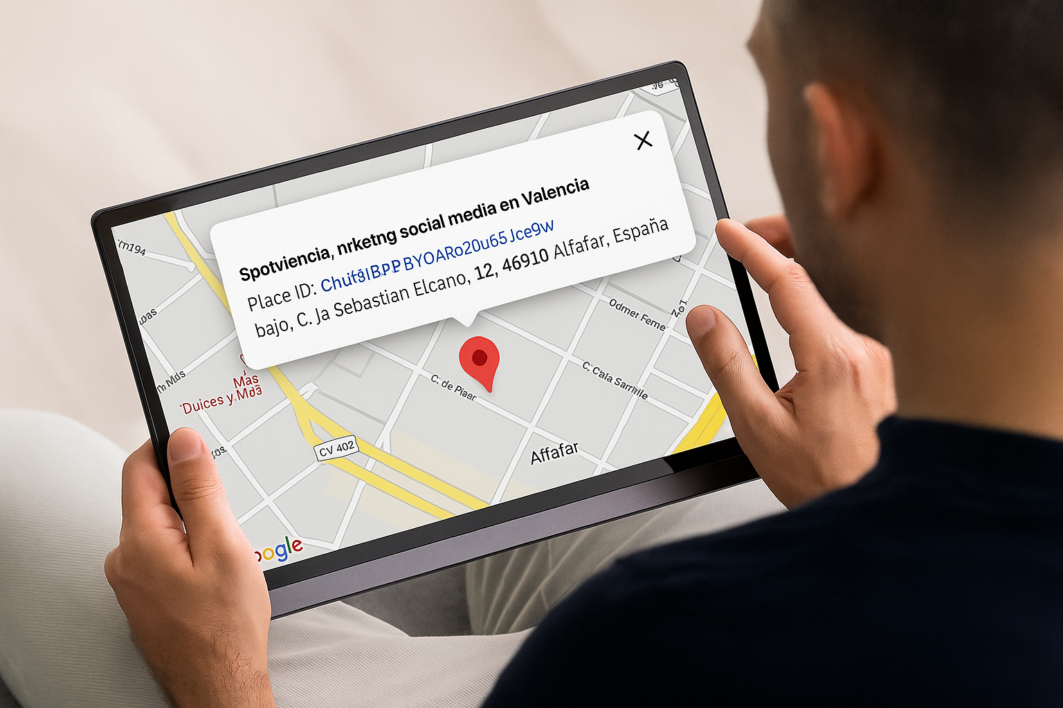 como coneguir el enlace a las reseñas de goolge sin ser administrador de la ficha